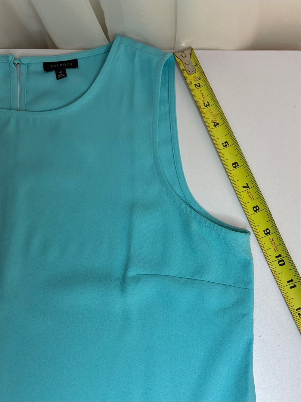 Talbots Bright Turquoise Top - Picture 7 of 10